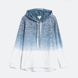 Market & Spruce Blue and White Hoodie